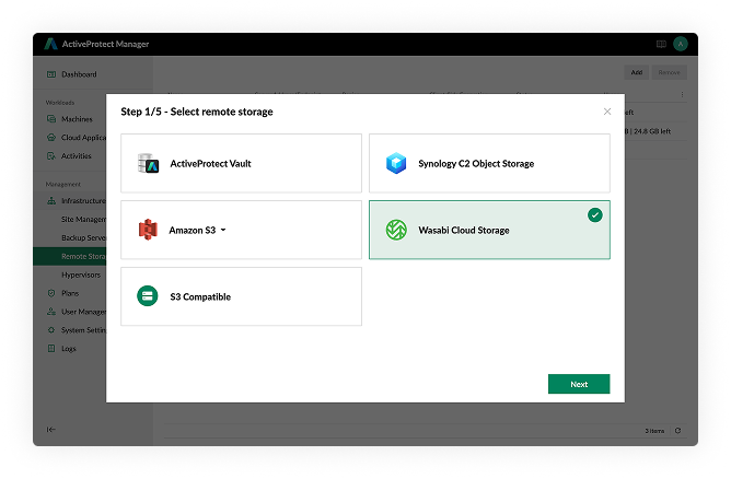 Wasabi Cloud Storage