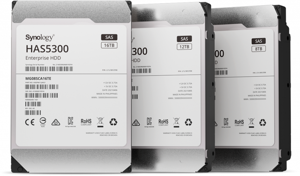 Abbildung 2: Synology Enterprise HDDs der HAT-Serie