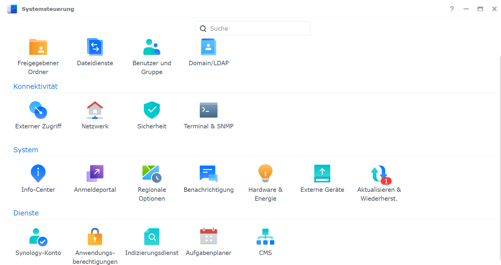 Synology Diskstation Systemsteuerung Synology Diskstation Systemsteuerung