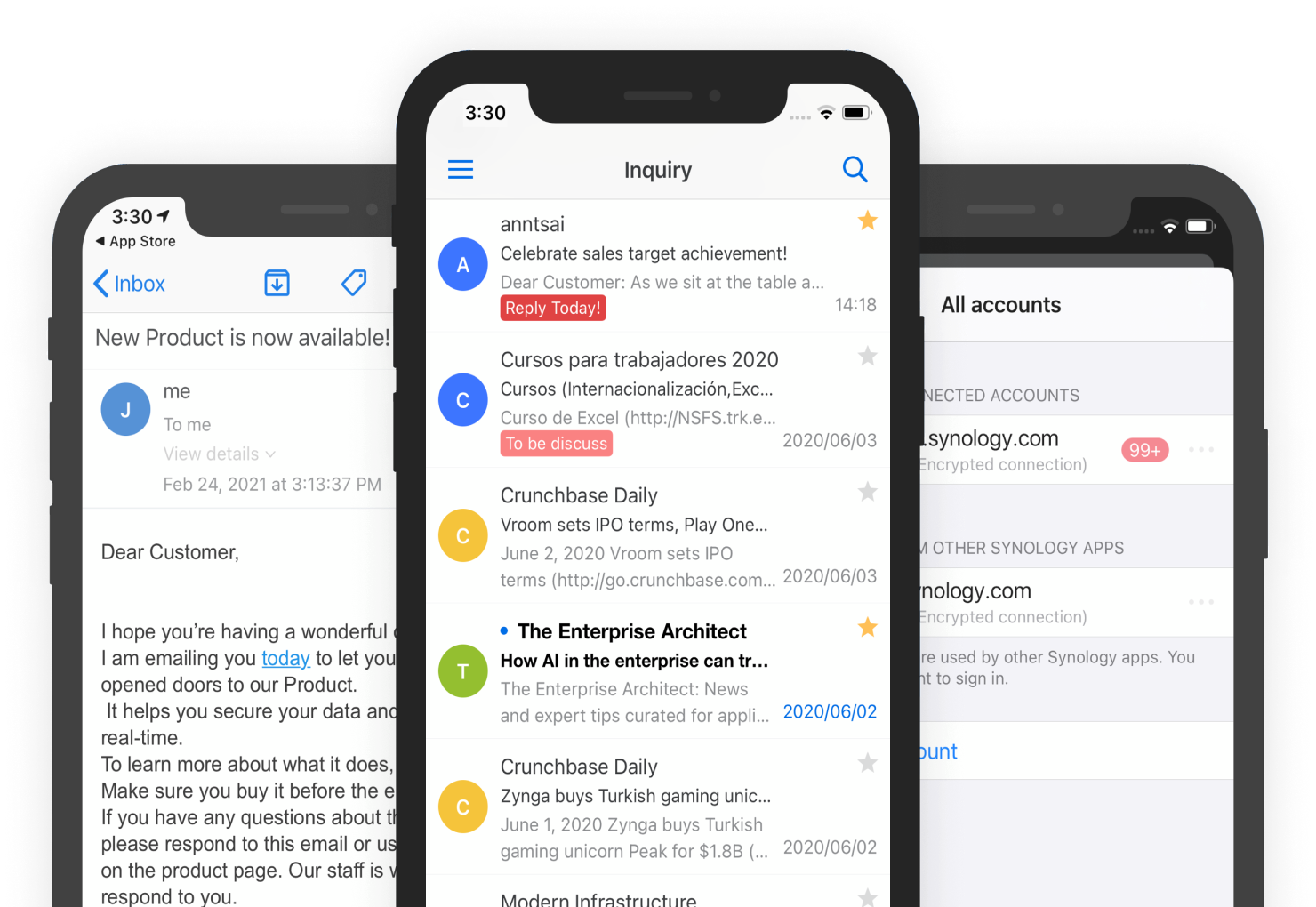 Synology MailPlus mobile App für iOS und Android